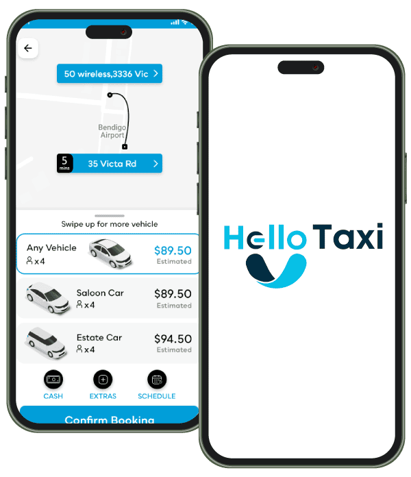 Hello Taxi App Screen